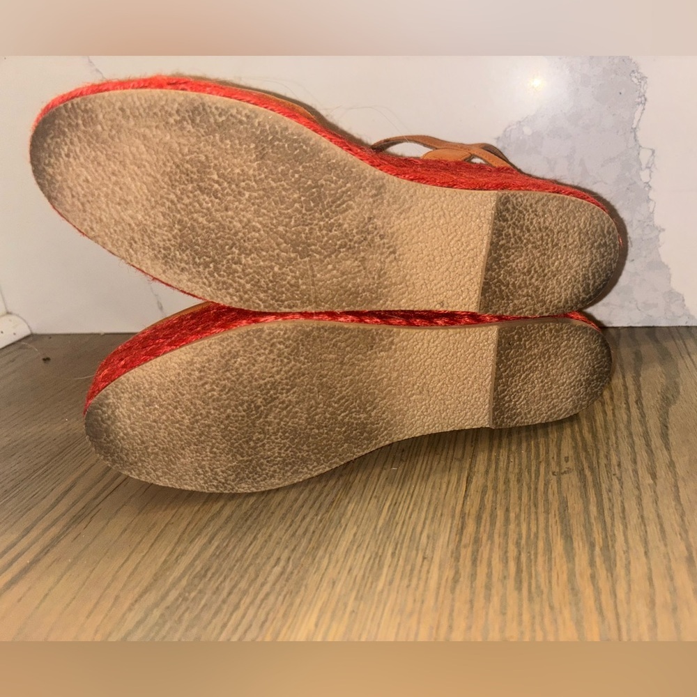 Jeffrey Campbell Orange Espadrille Wedges women’s size 8 - Picture 5 of 8